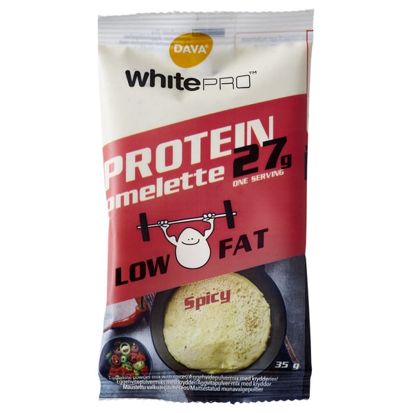 DAVA whitePRO Omelette, Spicy (35g) - Mad og madlavning