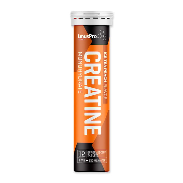 LinusPro Creatine Tabs Ice Tea Peach (12 stk / 73 g) - Kreatin