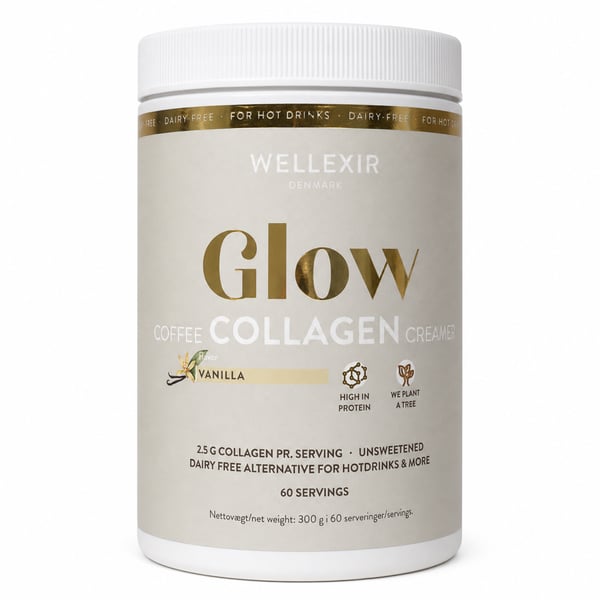 Wellexir Glow Coffee Collagen Creamer Vanilla (300g) - Vitaminer