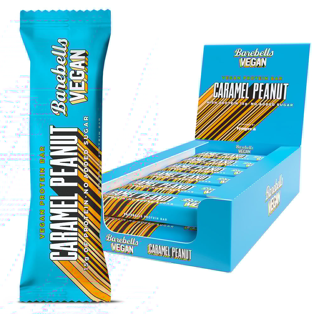 Barebells Vegan Proteinbar - Caramel Peanut (12 x 55g)