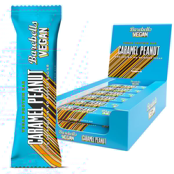 Barebells Vegan Proteinbar - Caramel Peanut (12 x 55g)
