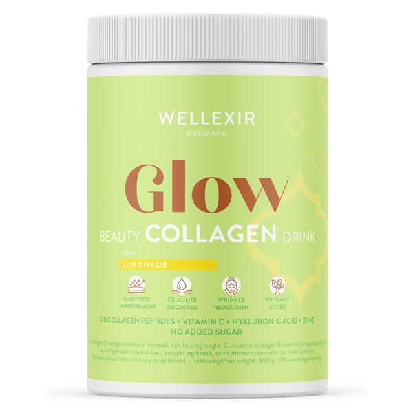 Wellexir Glow Beauty Collagen Drink Lemonade (360g) - Vitaminer