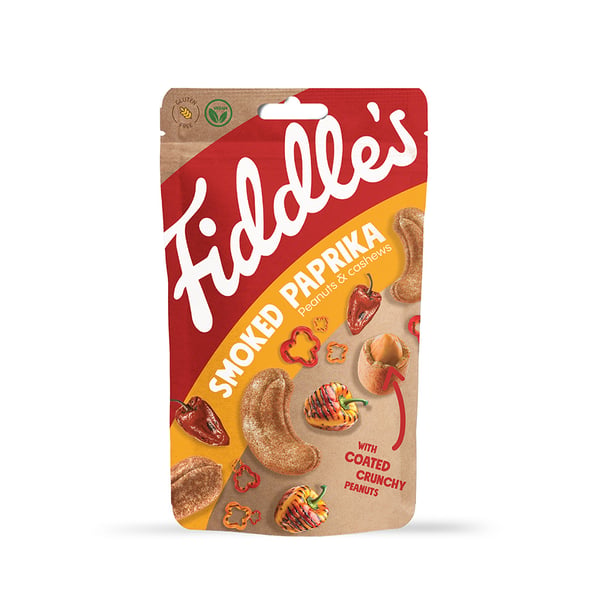 Fiddle's Peanuts & Cashews - Smoked Paprika (70g) - Nødder