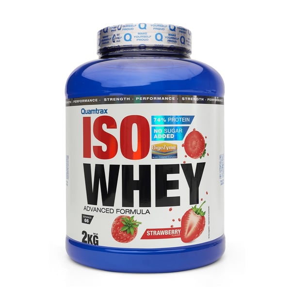 Quamtrax Iso Whey - Strawberry (2000g) - ProteinProteinpulver
