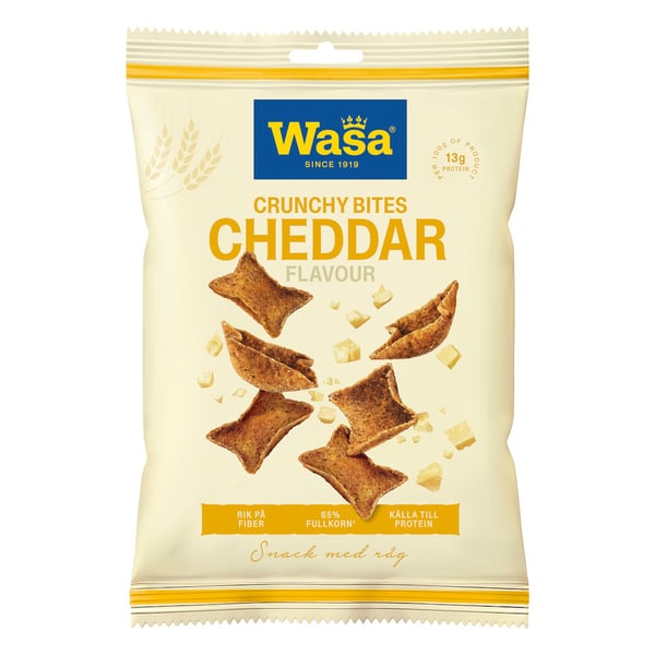 Wasa Crunchy Bites Cheddar (100g) - Kiks