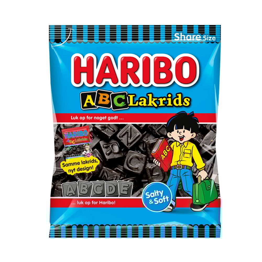 Haribo ABC-lakrids (120g)