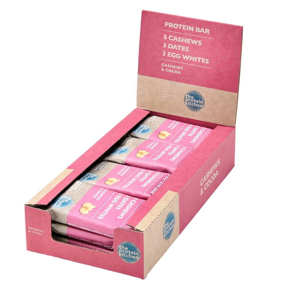 The Protein Kitchen Proteinbar - Cashew & Cocoa (12 x 50g)