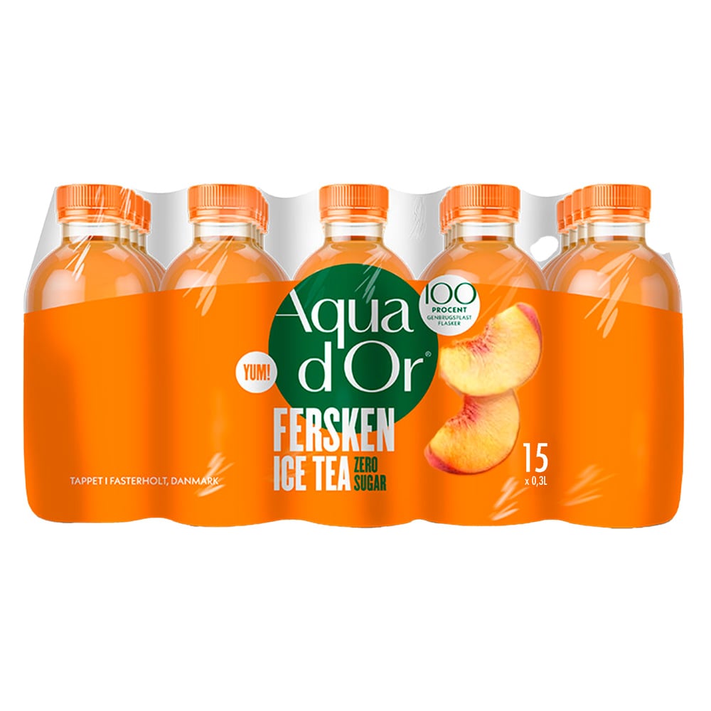Aqua Dor Ice Tea Fersken – Zero Sugar (15 x 330ml)
