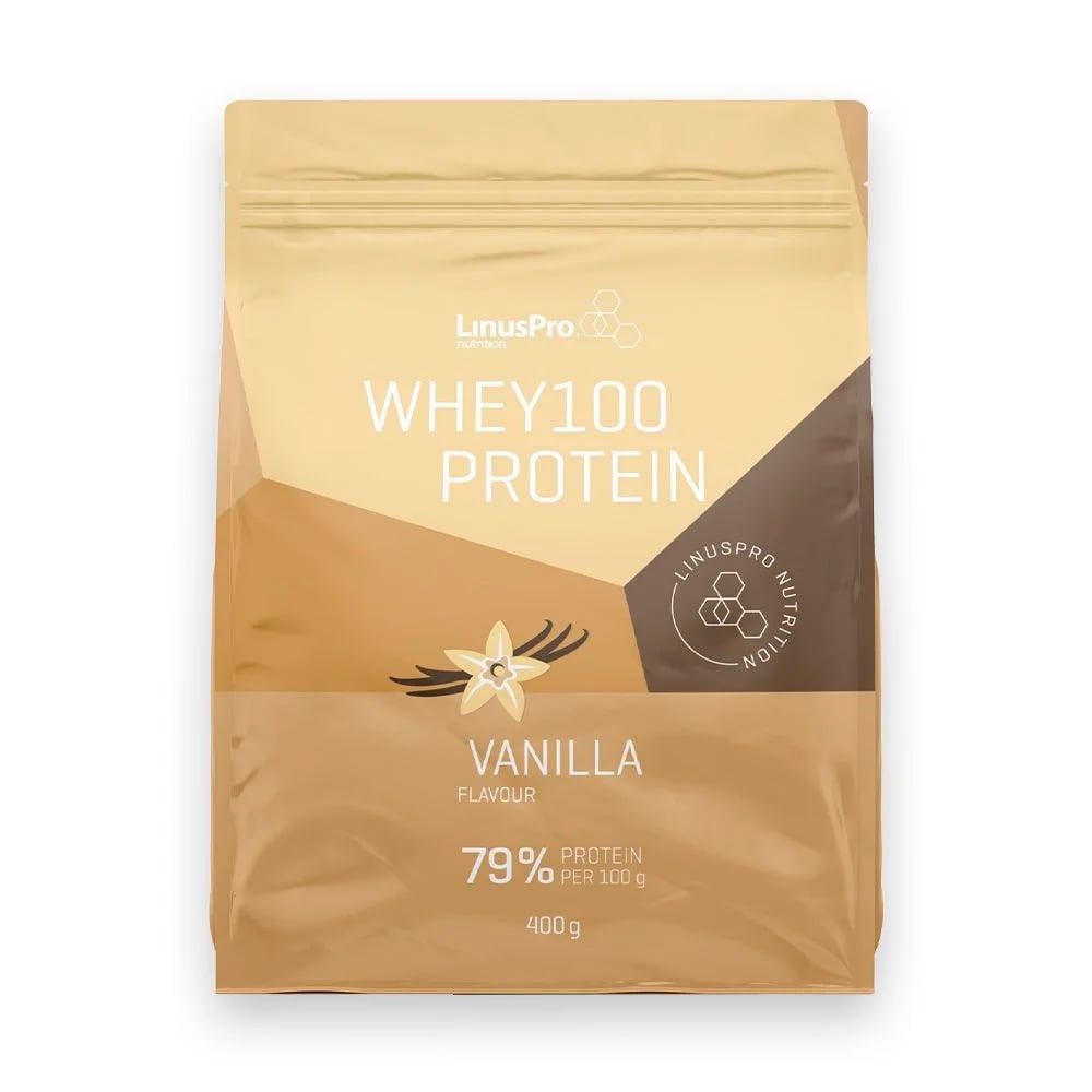 LinusPro Proteinpulver Whey100 Vanilje (400g)