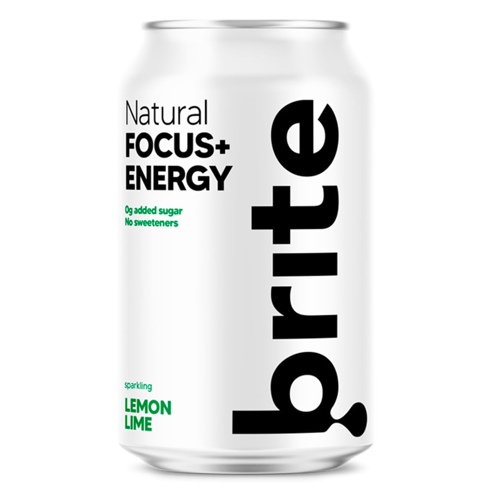 Brite - Natural Focus Energy - Lemon Lime (12 x 330 ml)