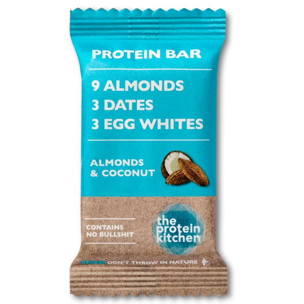 The Protein Kitchen Protein Bar - Coconut & Almonds (12 x 55g)