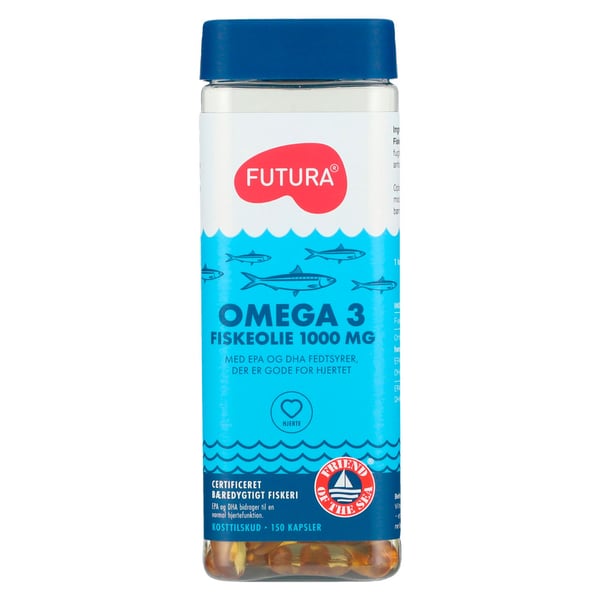 Futura Omega 3 Fiskeolie 1000MG (150 kapsler)