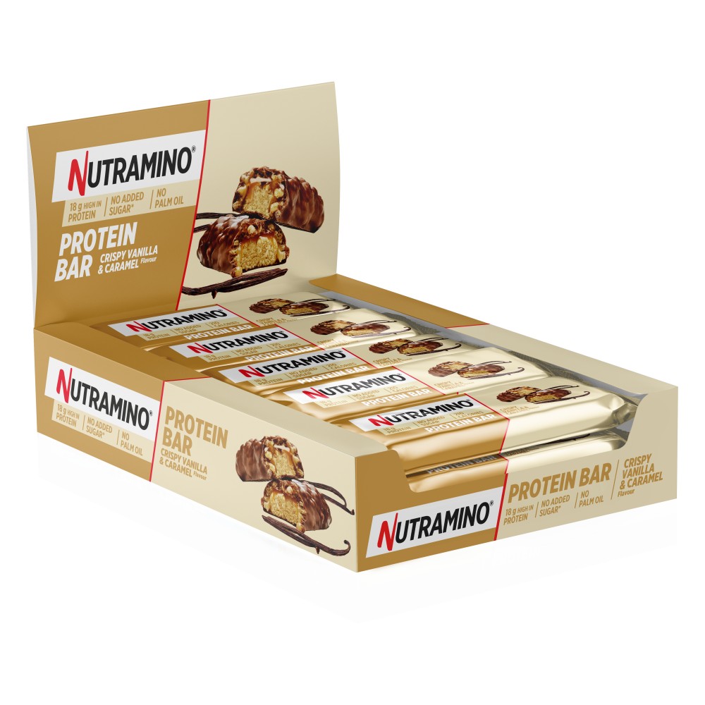 Nutramino Proteinbar - Crispy Vanilla & Caramel (12 x 55g)