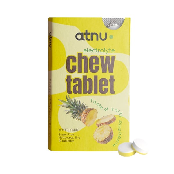 ATNU Electrolyte Chew Tablet - Pineapple - Elektrolytter