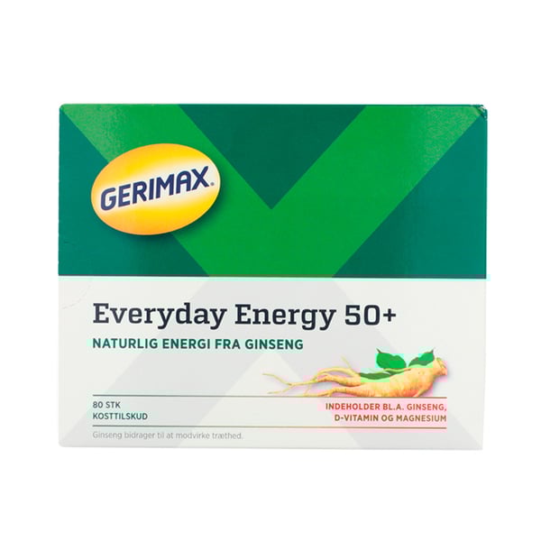 Gerimax Everyday Energy  50+ (80 stk)