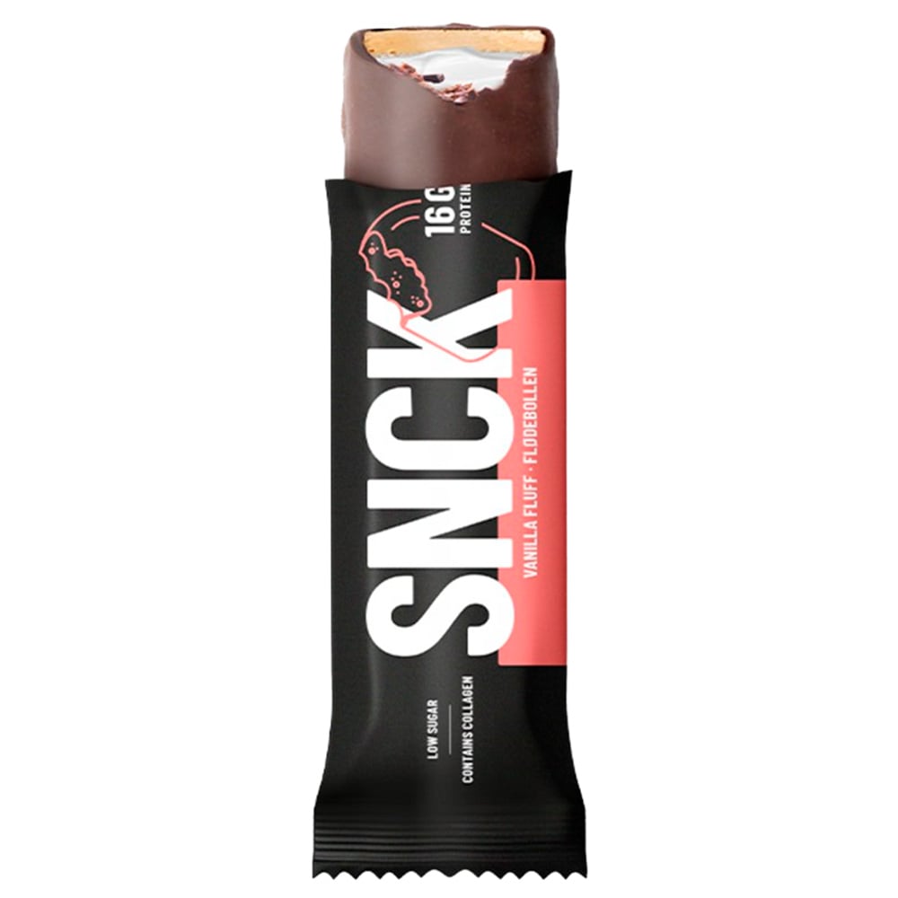 SNCK Proteinbar Vanilla Fluff - Flødebollen (12 x 55g)