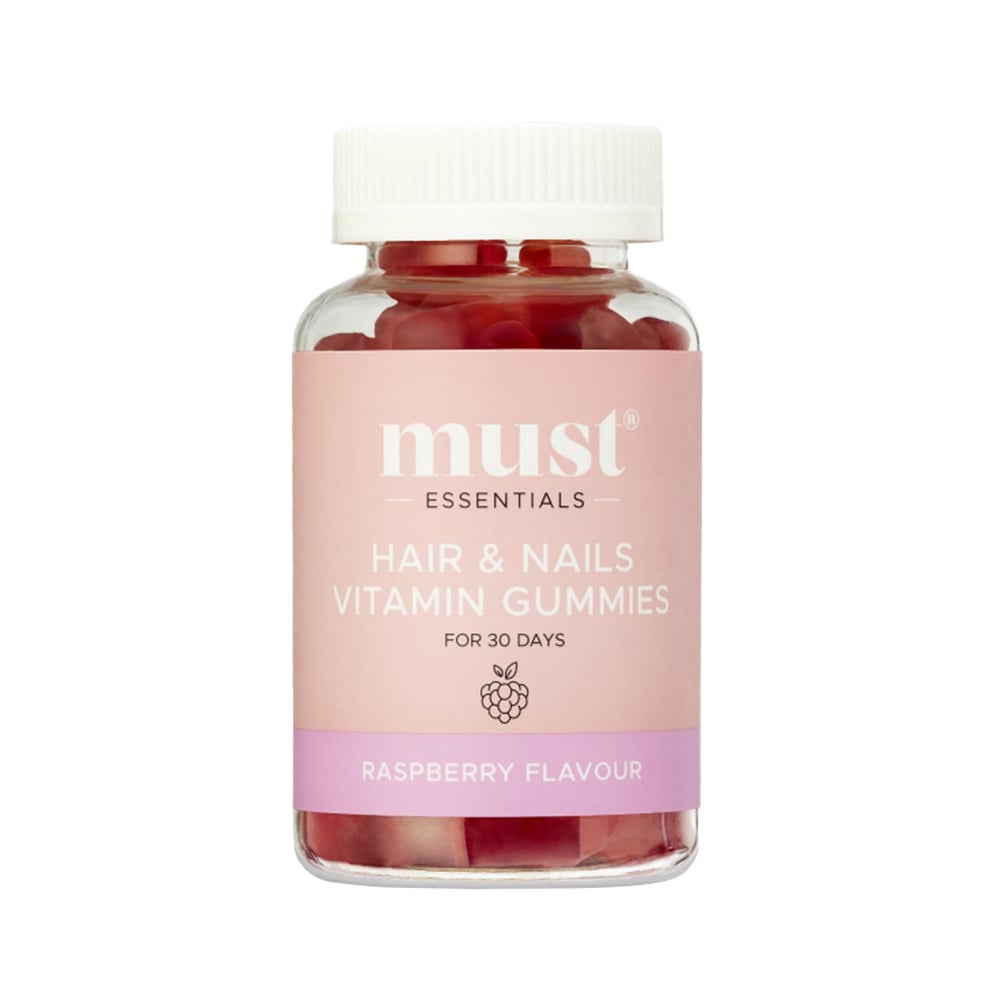 Must Hair & Nails Vitamin Gummies - Raspberry (60 stk)