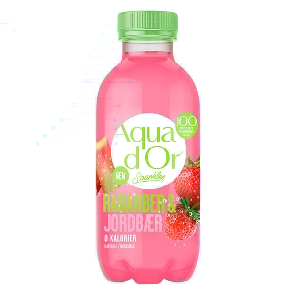 Aqua Dor Rabarber & Jordbær - Zero Sugar (15 x 330ml)
