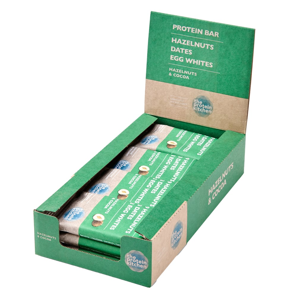 The Protein Kitchen Protein Bar - Hazelnut & Cocoa (12 x 55g)