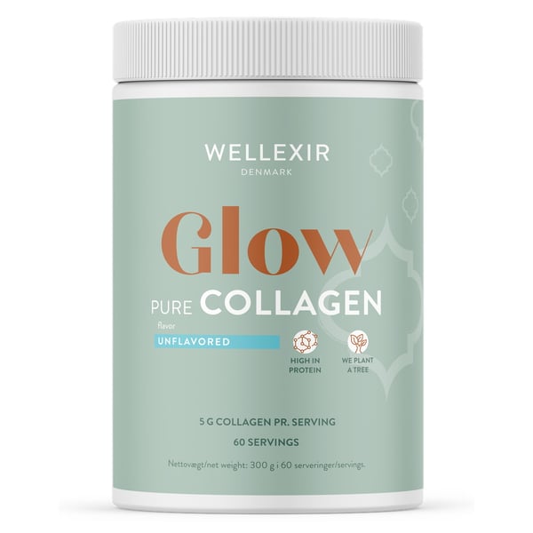 Wellexir Glow Pure Collagen Unflavoured (300g) - Vitaminer