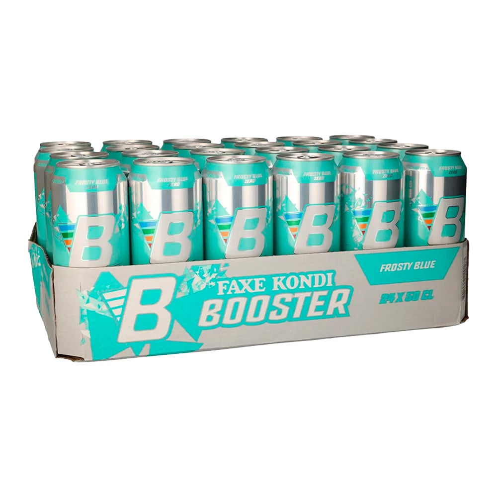 Faxe Kondi Booster Frosty Blue Boost (24 x 500ml)