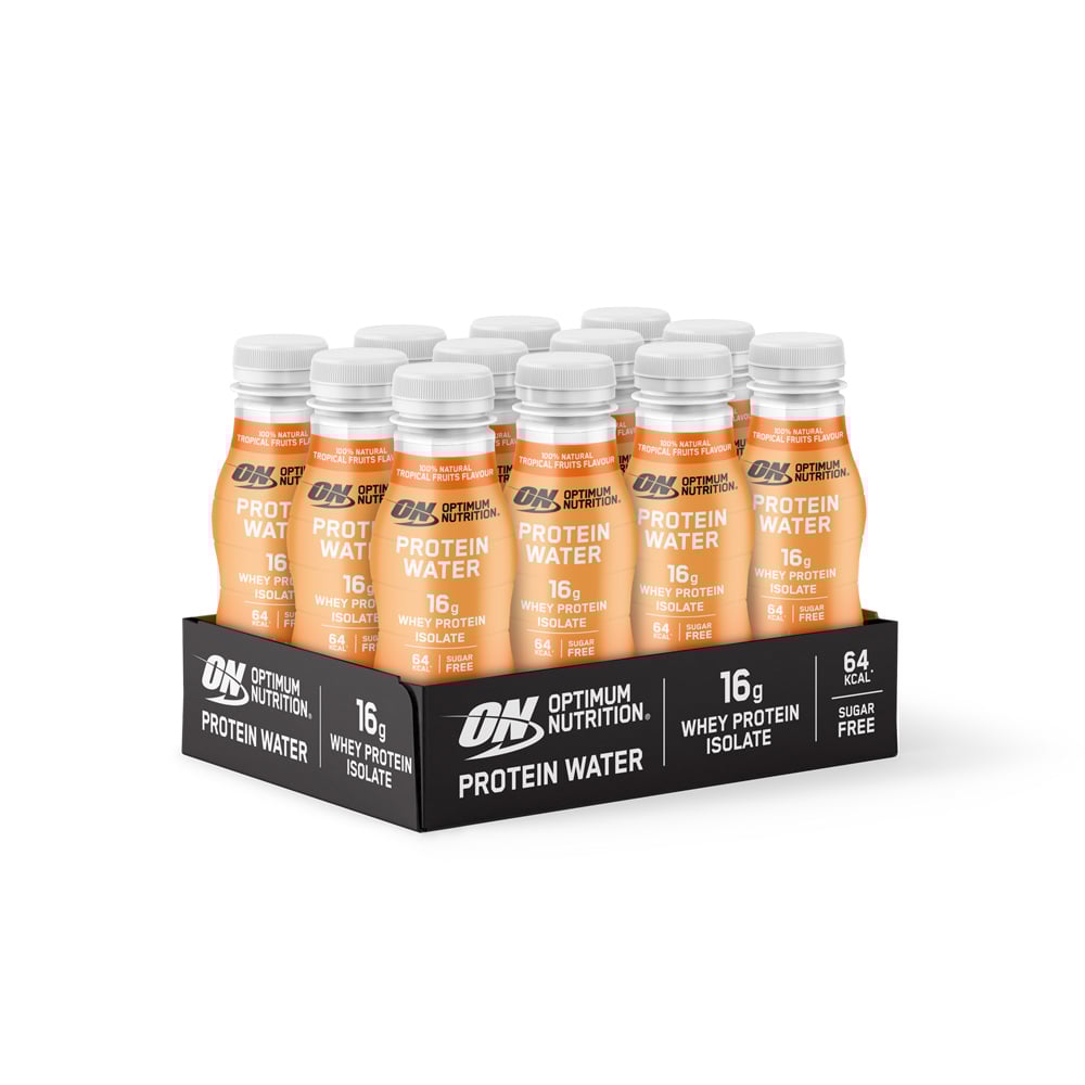 Optimum Nutrition Proteinvand - Tropisk Frugt (12x360ml)