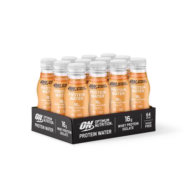 Optimum Nutrition Proteinvand - Tropisk Frugt (12x360ml)