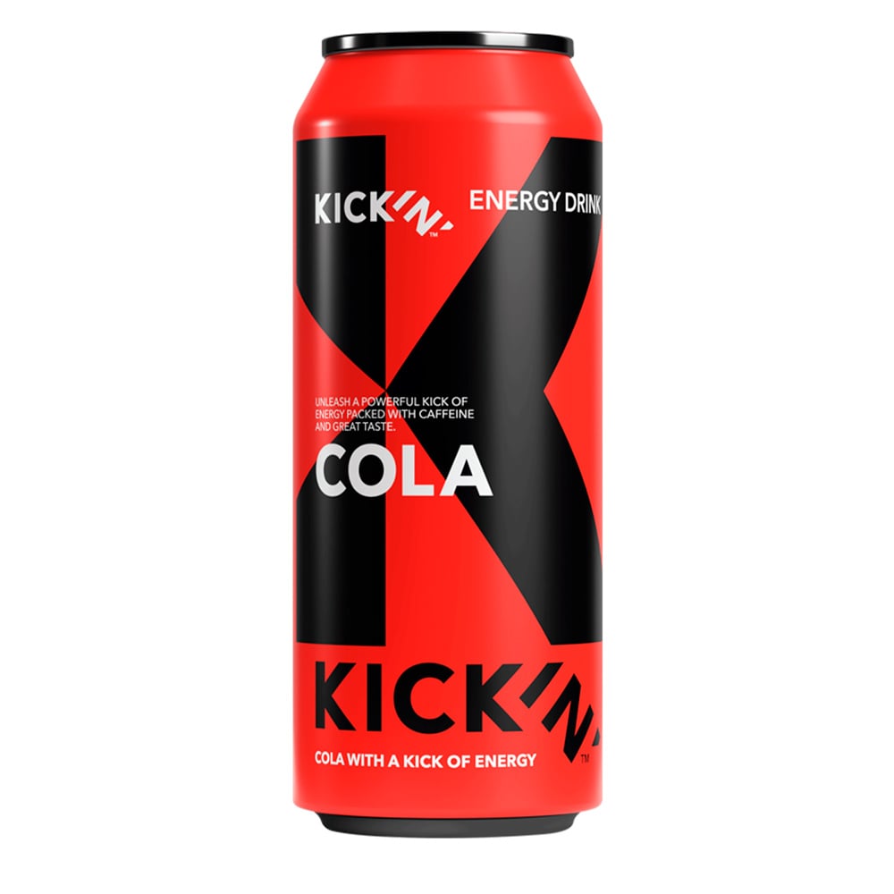Kickin Energy Drink Cola (24 x 500 ml)