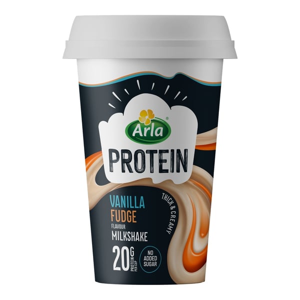Arla Protein Milkshake - Vanilla Fudge (10 x 200 ml) - Protein Milkshake
