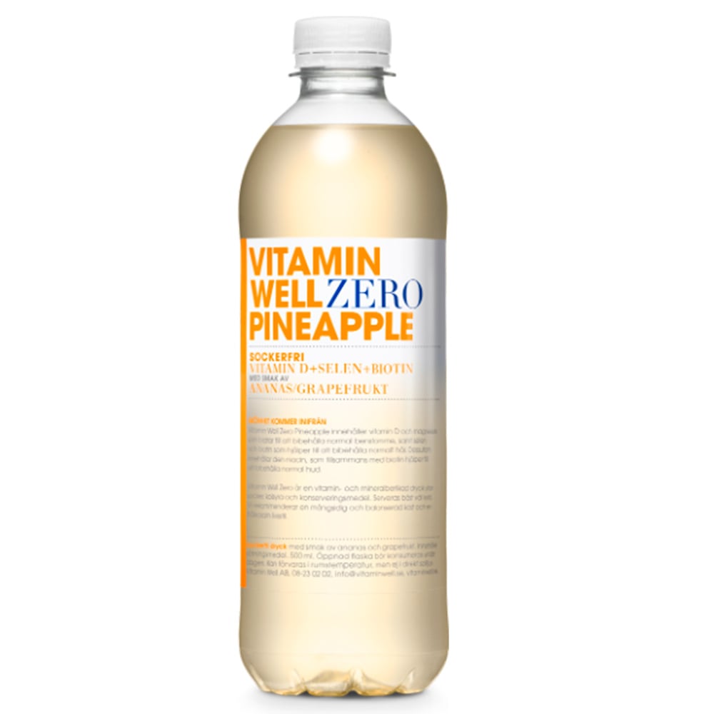 Vitamin Well Pineapple Zero (12 x 500ml)