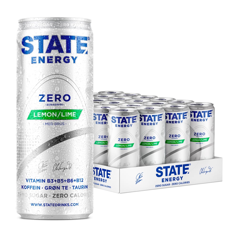 State Energy Lemon & Lime Zero (24 x 330ml)