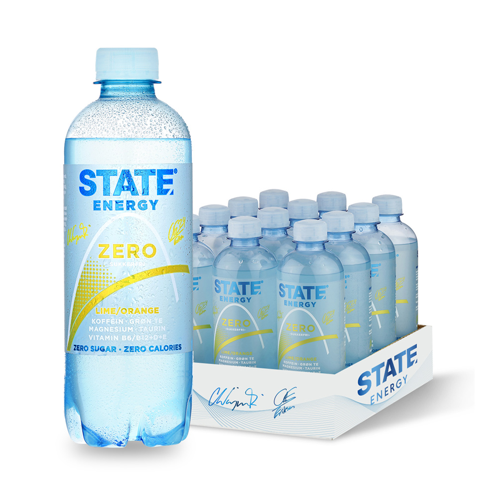 State Lime & Orange Zero (12 x 400ml)