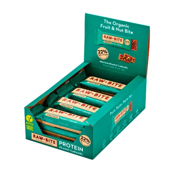 Raw Bite Protein Peanut Caramel (12 x 45g)