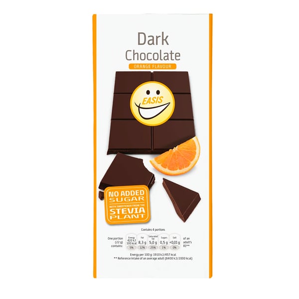 Easis Dark Chocolate - Orange (85g)