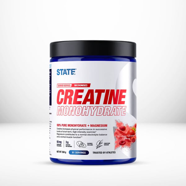 State Micronised Creatine Monohydrate – Summer Berries (350g) - Energidrik