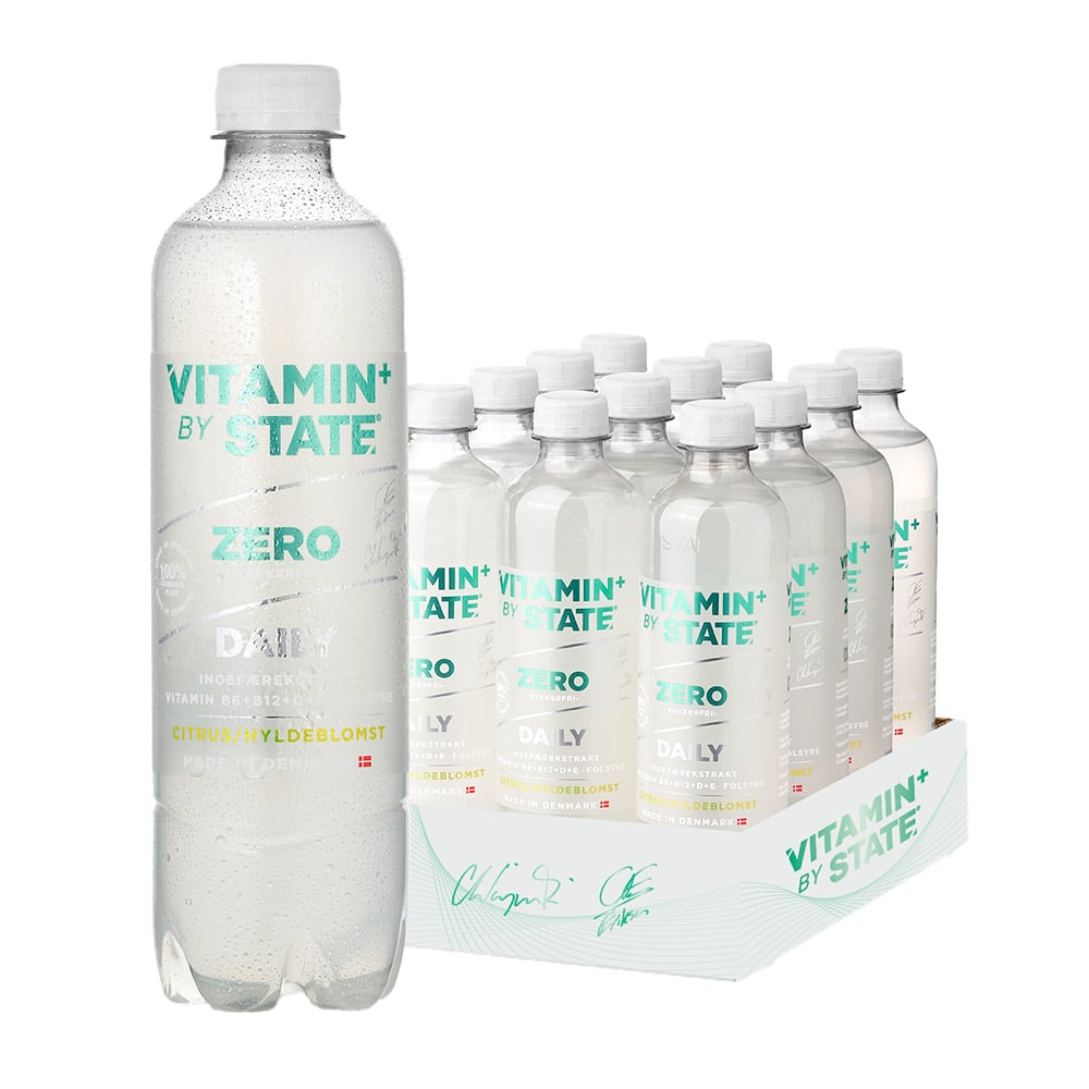 STATE Vitamin Citrus/Hyldeblomst Zero (12 x 500 ml)
