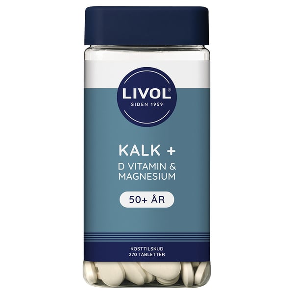 Livol Kalk + D-vitamin & Magnesium (270 stk)