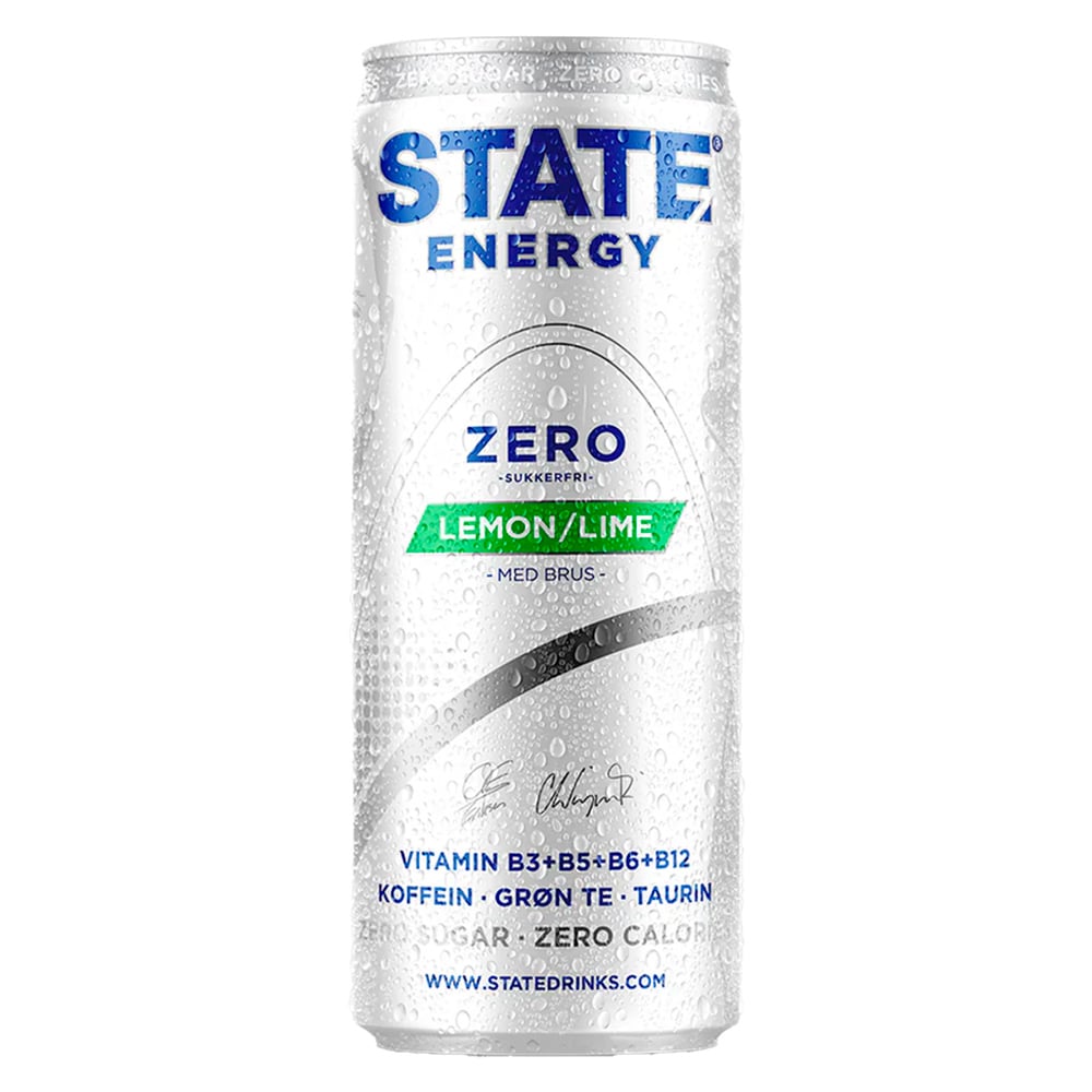 State Energy Lemon & Lime Zero (24 x 330ml)