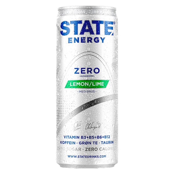 State Energy Lemon & Lime Zero (24 x 330ml)