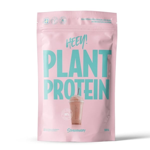 Heey! Vegan Plant Proteinpulver - Strawberry (500g) - ProteinProteinpulver