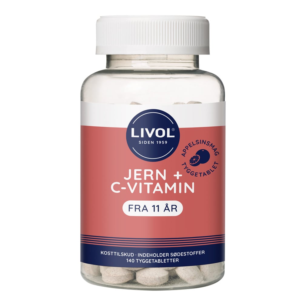 Livol Jern Tyggetablet - (140 tabs)