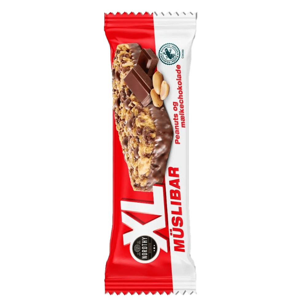 XL Müsli Bar Peanuts & Mælkechokolade (24 x 50g)