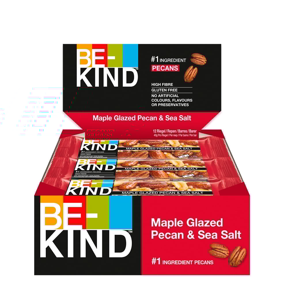 Be Kind - Maple Glazed Pecan & Sea Salt (12 x 40g)