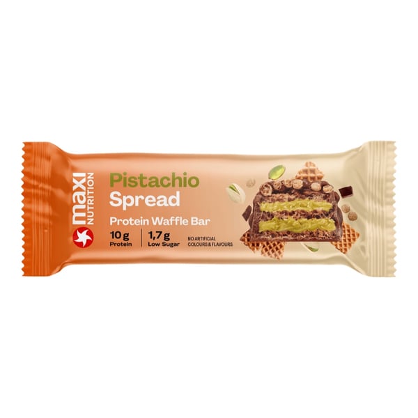 MaxiNutrition Protein Waffle Bar - Pistachio Spread (39g) - Proteinbar