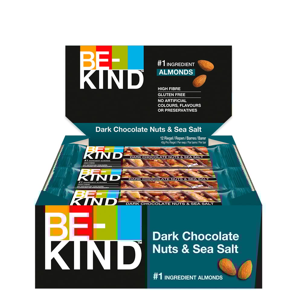 Be Kind - Dark Chocolate Nuts & Sea Salt (12 x 40g)