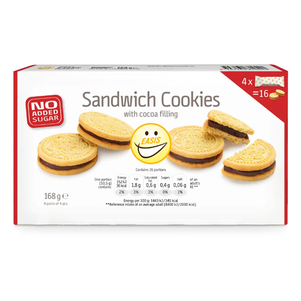Easis Sanwich Cookies m. kakaocreme (168g)