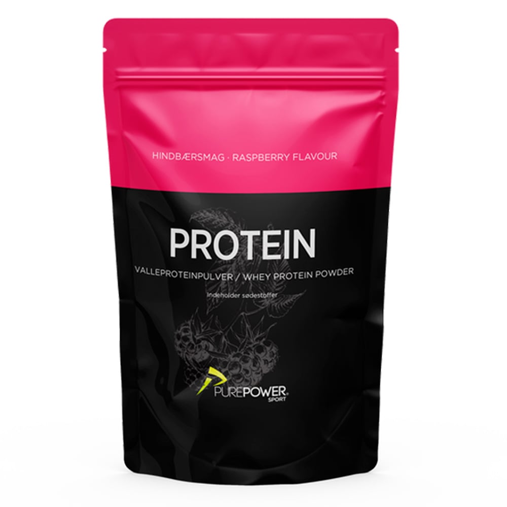 PurePower Proteinpulver - Hindbær (400g)
