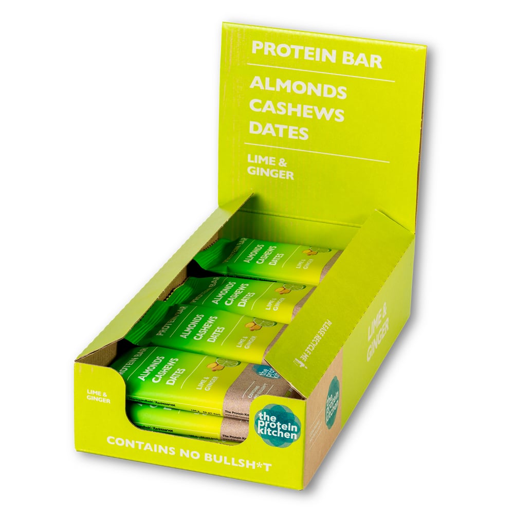 The Protein Kitchen Proteinbar - Lime & Ginger (12 x 50g)
