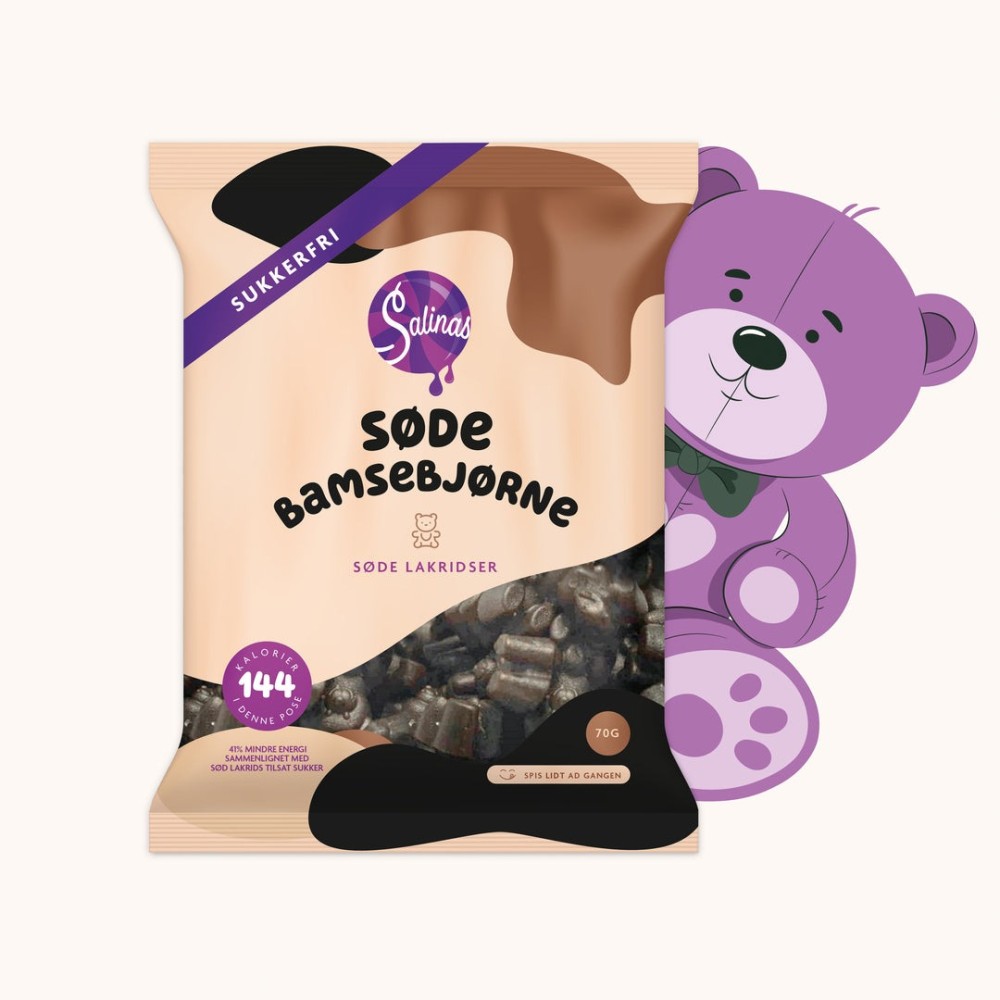 Salinas Søde Bamsebjørne (70g)