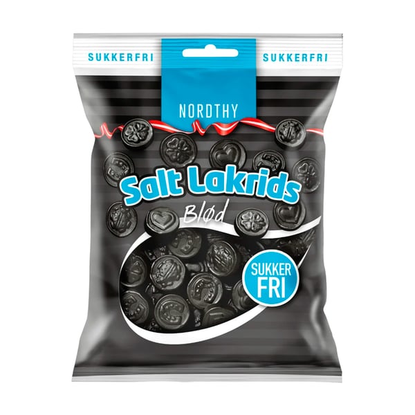 Nordthy Sukkerfri Salt Lakrids - Blød (75g)